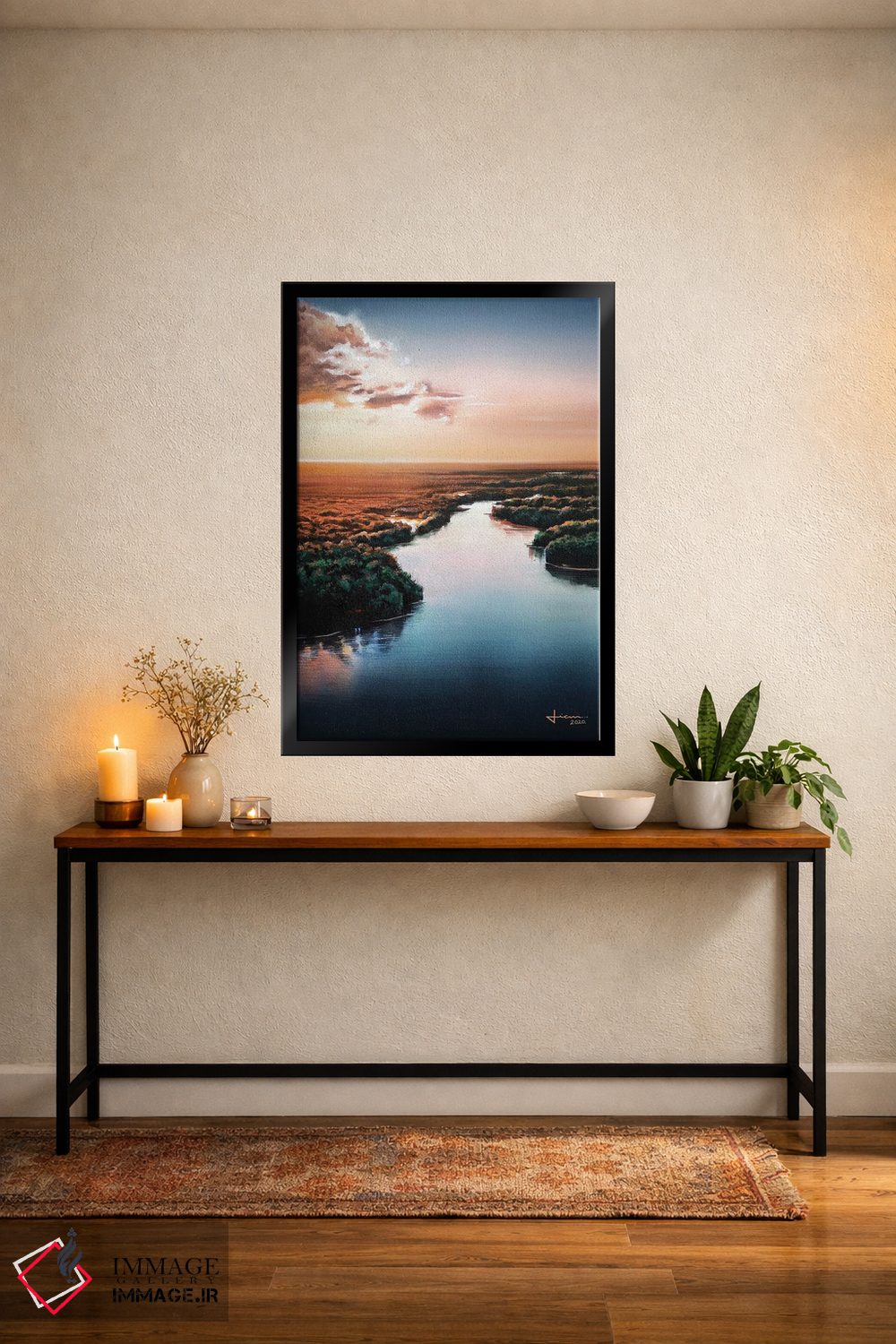 تابلو دکوراتیو غروب خورشید اثر لیام کوموات - D4B