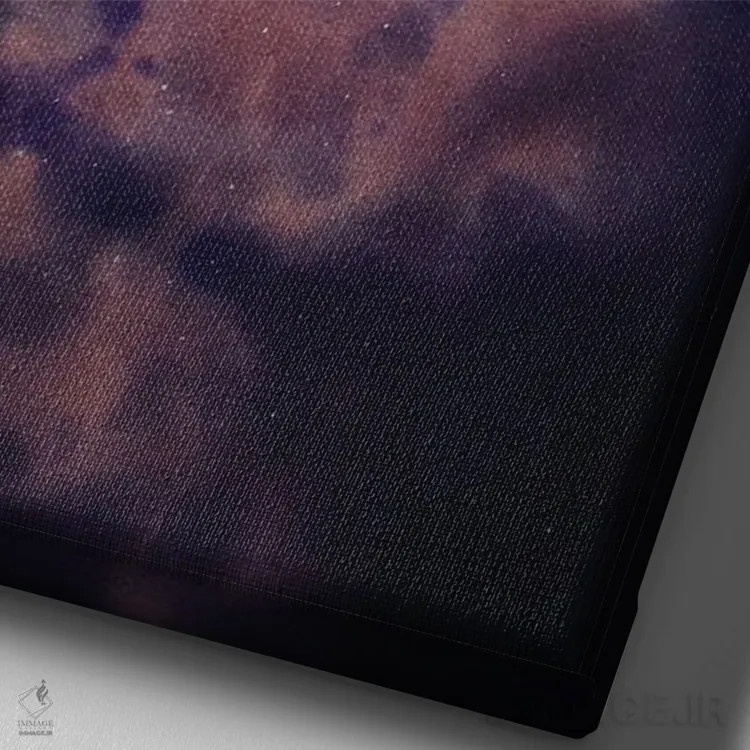 تابلو دکوراتیو لونا اثر لیام کوموات - نمای نزدیک بافت بوم