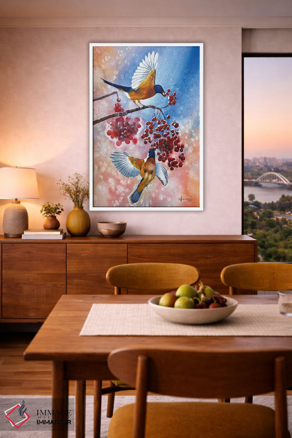 تابلو دکوراتیو پارسنگ کبود اثر لیام کوموات - D5W