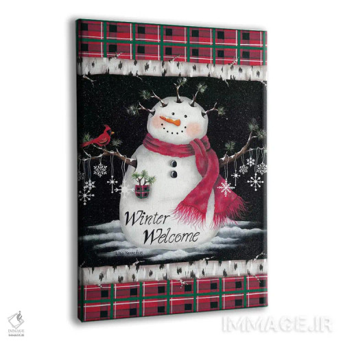 تابلو دکوراتیو خوش آمد زمستانی اثر لیزا کندی - نمای پرسپکتیو محصول