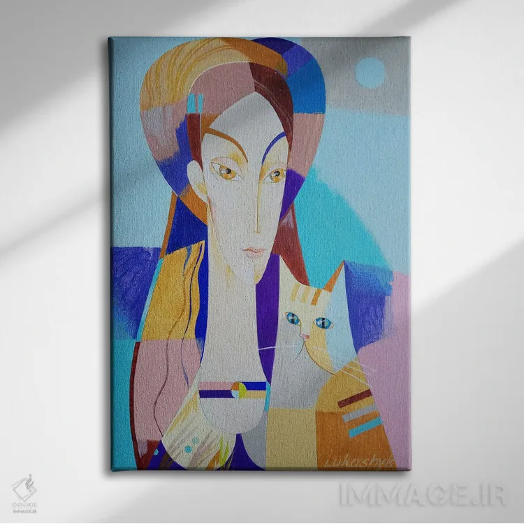 تابلو دکوراتیو در کنار تو اثر نلی لوکاشیک - نمای روبهرو روی دیوار