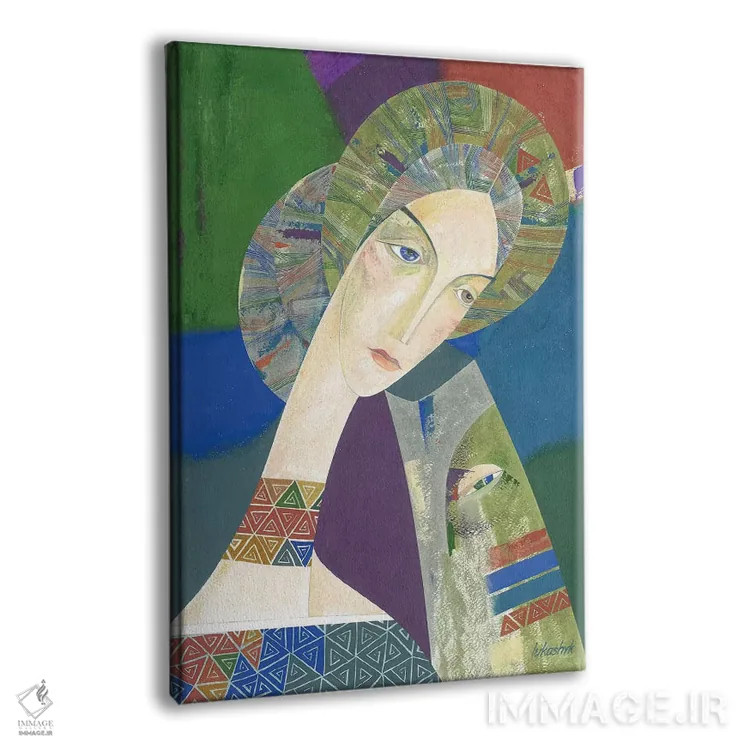 تابلو دکوراتیو کلمنتین اثر نلی لوکاشیک - نمای پرسپکتیو محصول