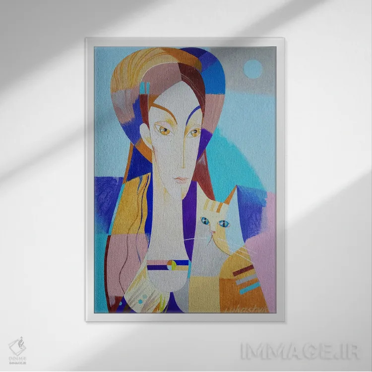 تابلو دکوراتیو در کنار تو اثر نلی لوکاشیک - نمای قابدار سفید
