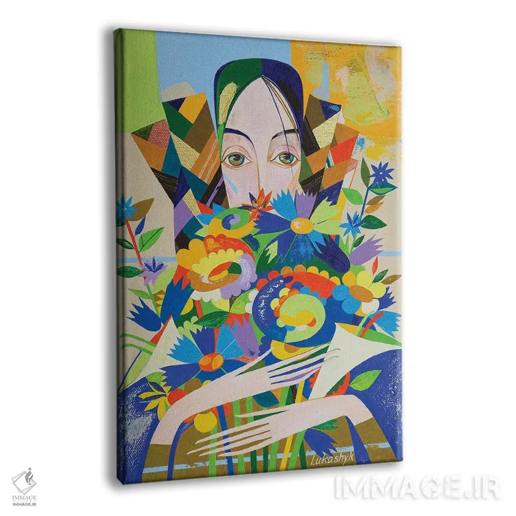 تابلو دکوراتیو گل هایی برای کلودیا اثر نلی لوکاشیک - نمای پرسپکتیو محصول