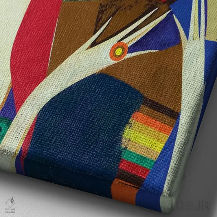 تابلو دکوراتیو فلورانس اثر نلی لوکاشیک - نمای نزدیک بافت بوم