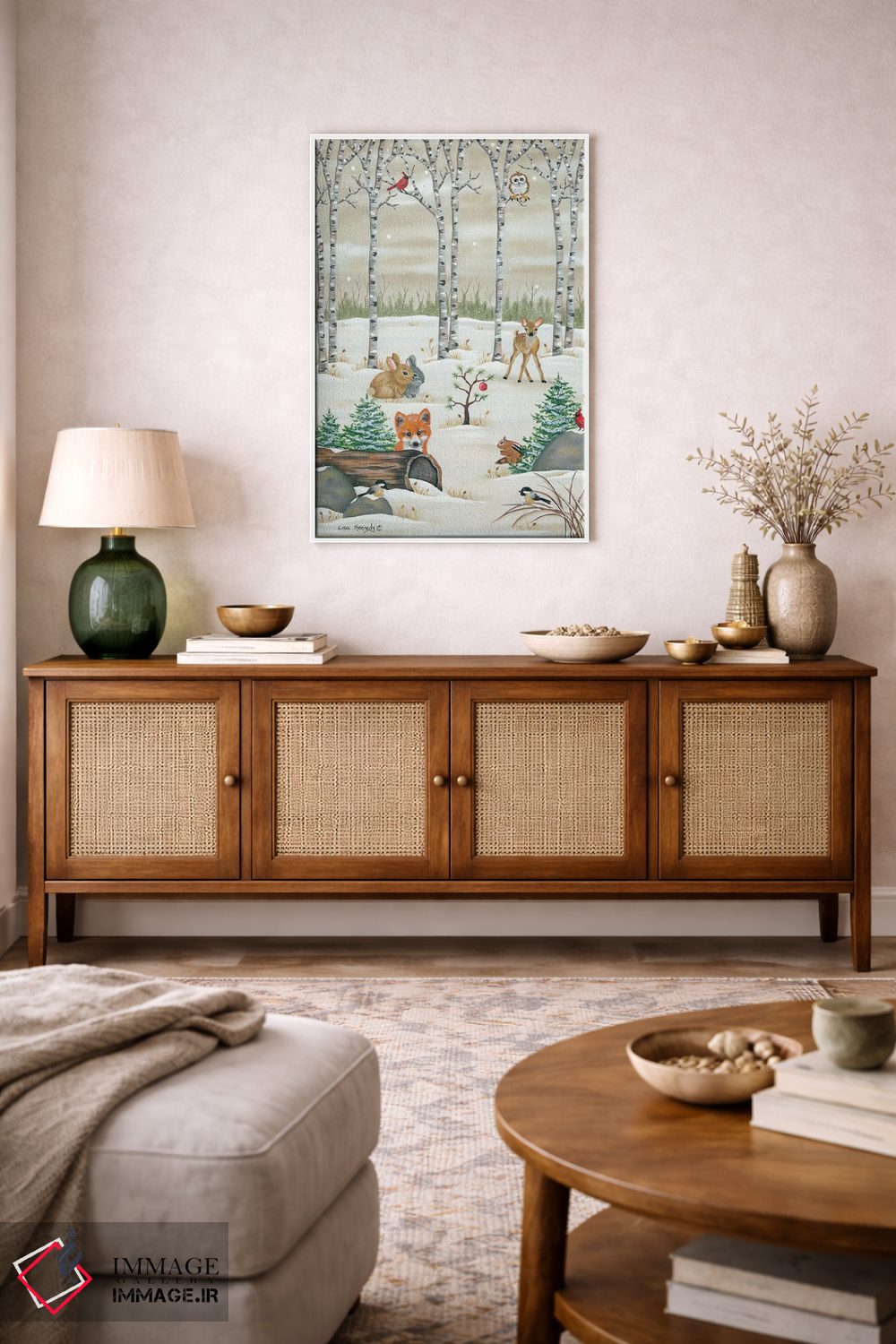 تابلو دکوراتیو جانوران جنگلی اثر لیزا کندی - D2W