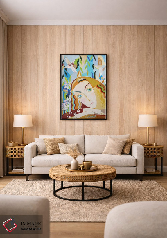 تابلو دکوراتیو آواز پرندگان اثر نلی لوکاشیک - D1B