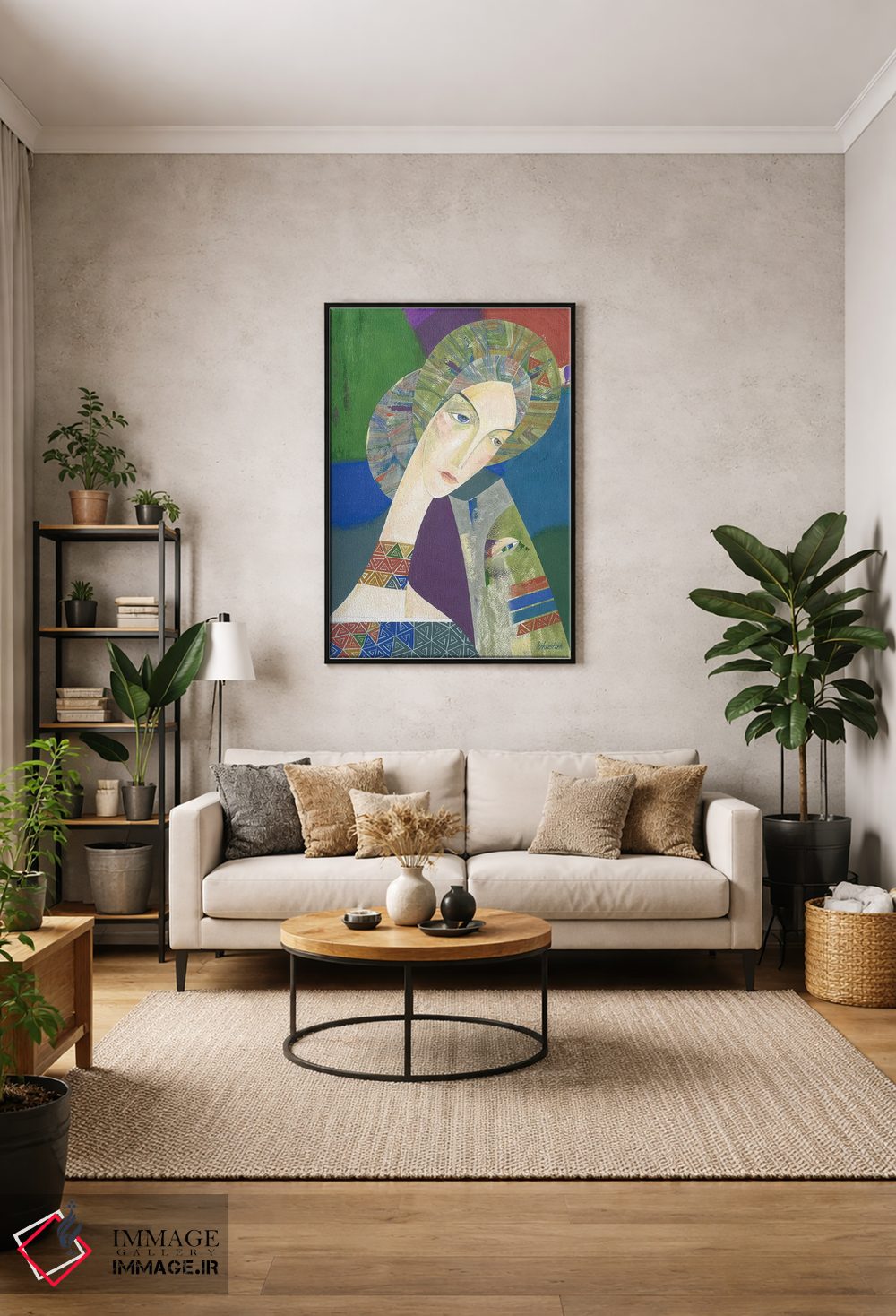 تابلو دکوراتیو کلمنتین اثر نلی لوکاشیک - D1B