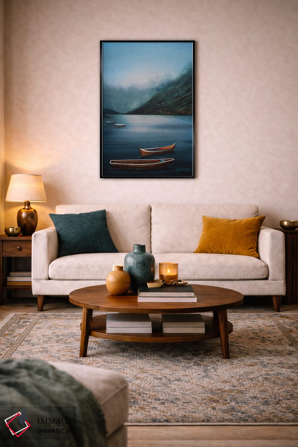 تابلو دکوراتیو تاریکی اثر لیام کوموات - D6B