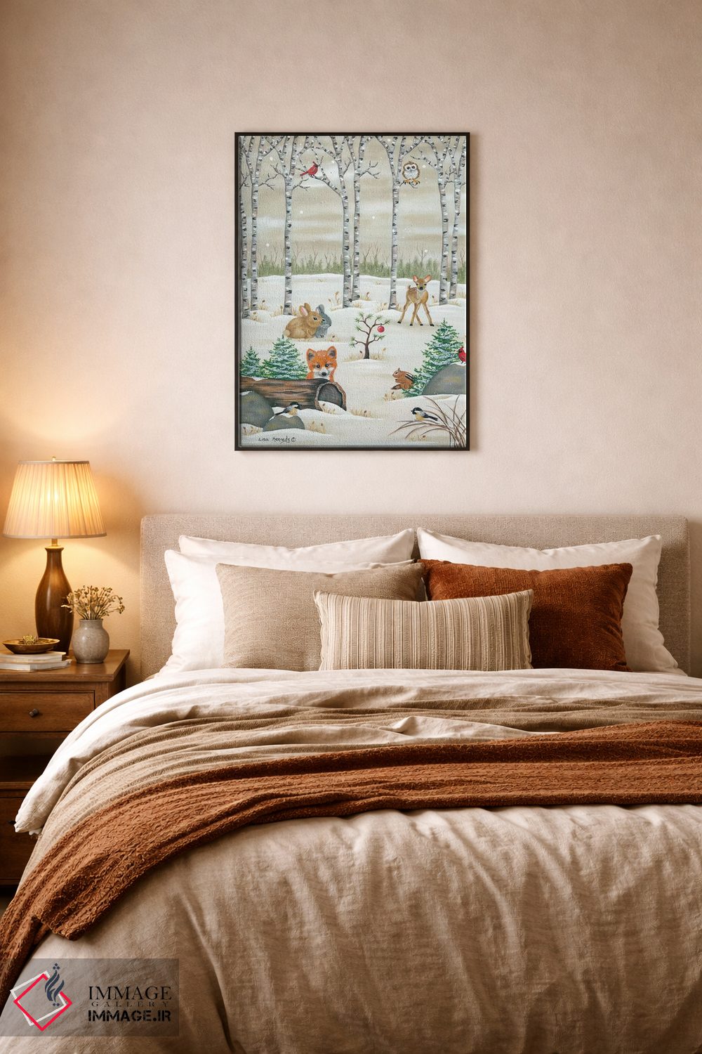 تابلو دکوراتیو جانوران جنگلی اثر لیزا کندی - D5B