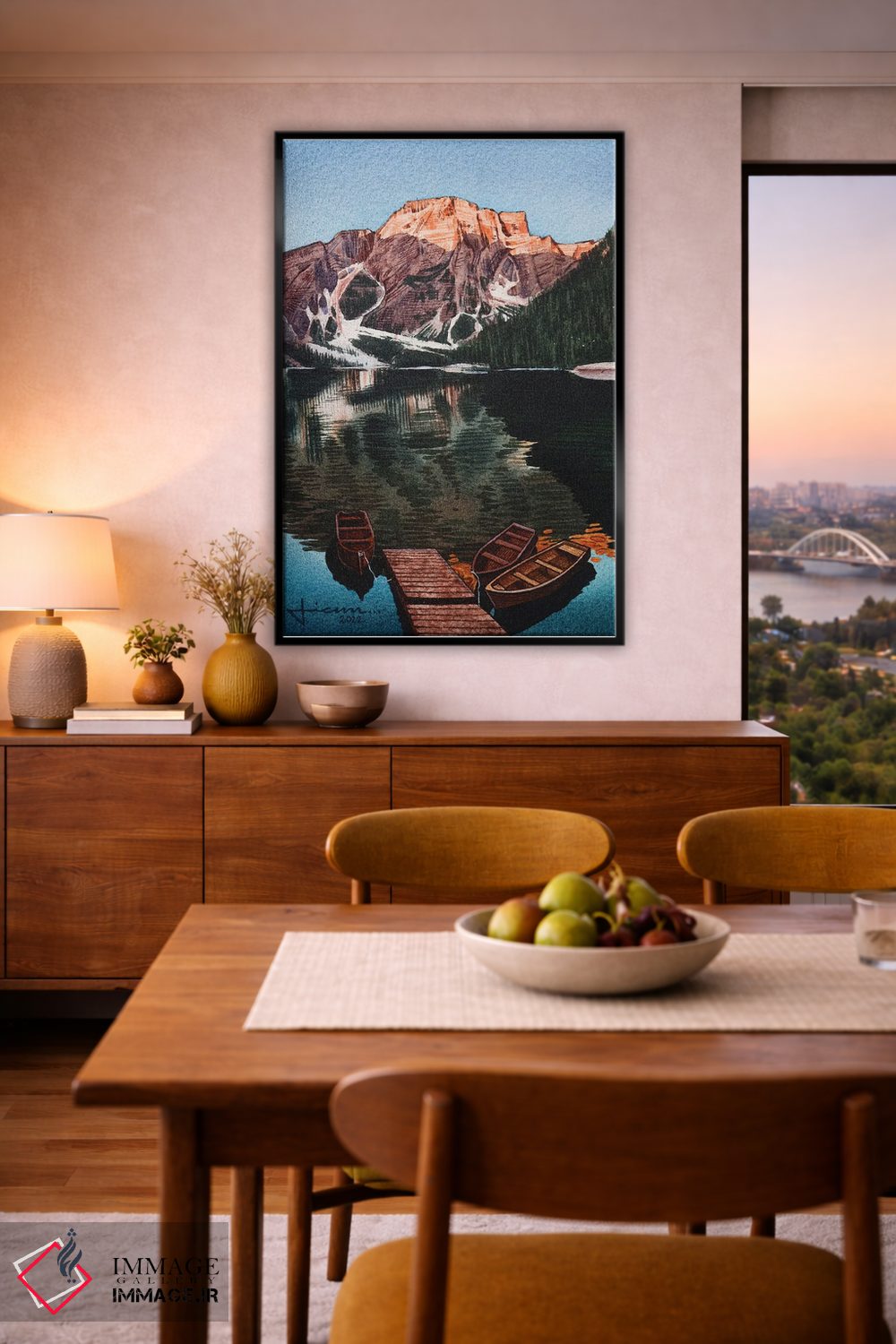 تابلو دکوراتیو تلالو اثر لیام کوموات - D5B