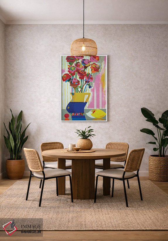 تابلو انتزاعی رزهای برزیلی اثر نلی لوکاشیک - D2W