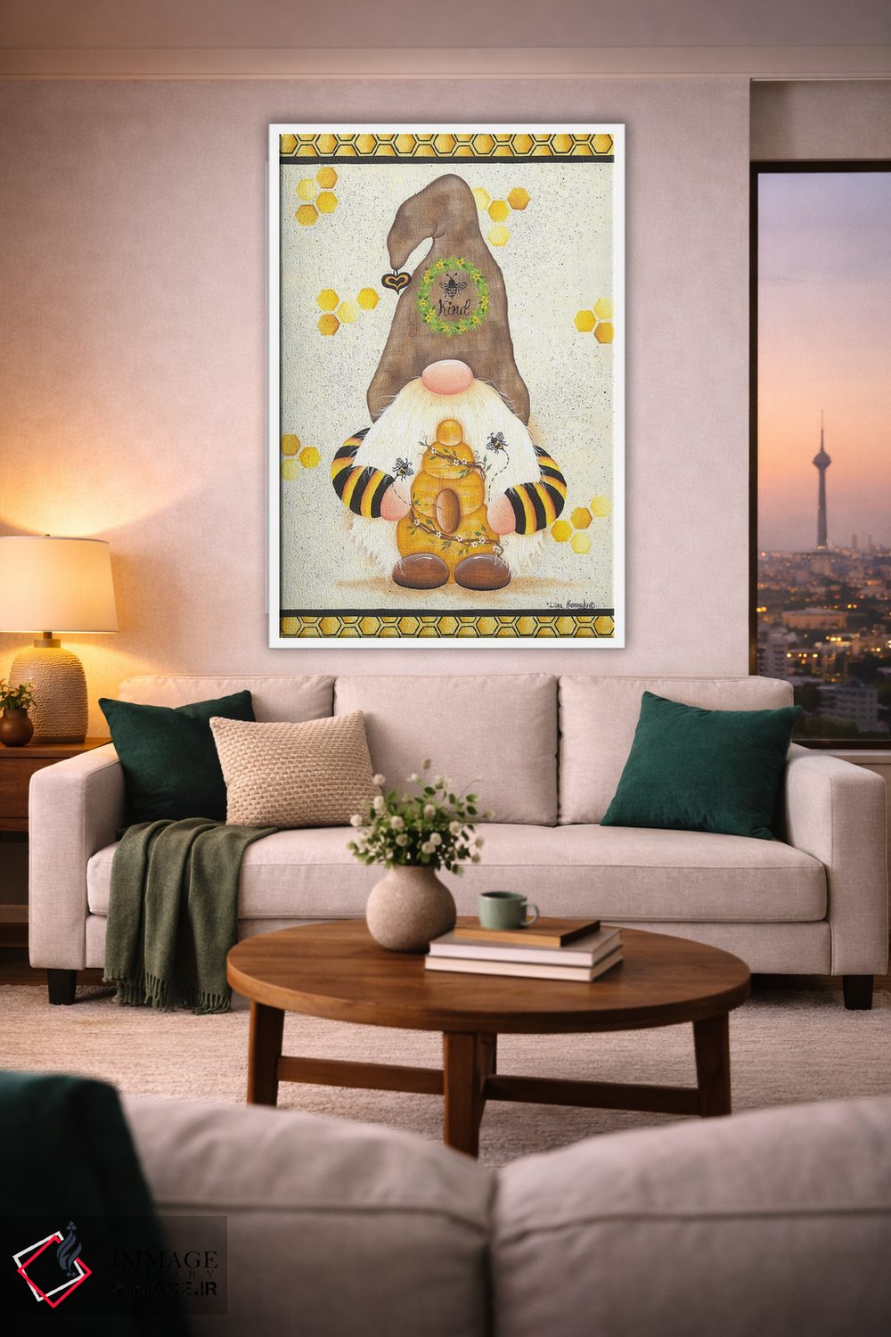 تابلو دکوراتیو مهربان باش اثر لیزا کندی - D2W