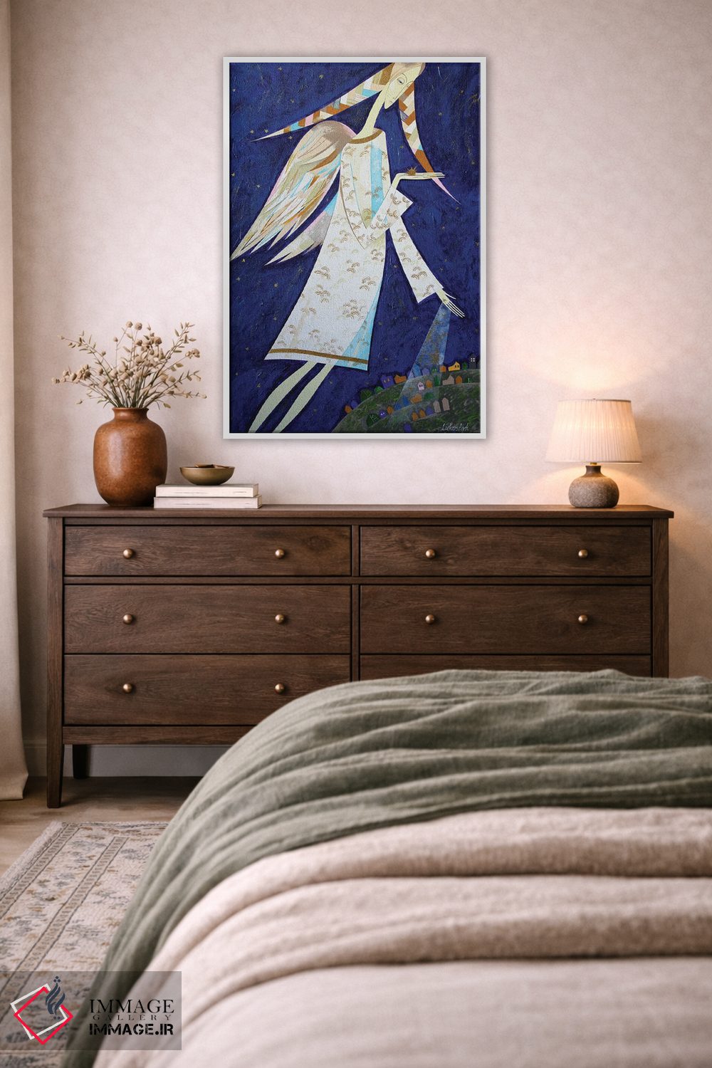 تابلو دکوراتیو فرشتگان برای ما اثر نلی لوکاشیک - D3W