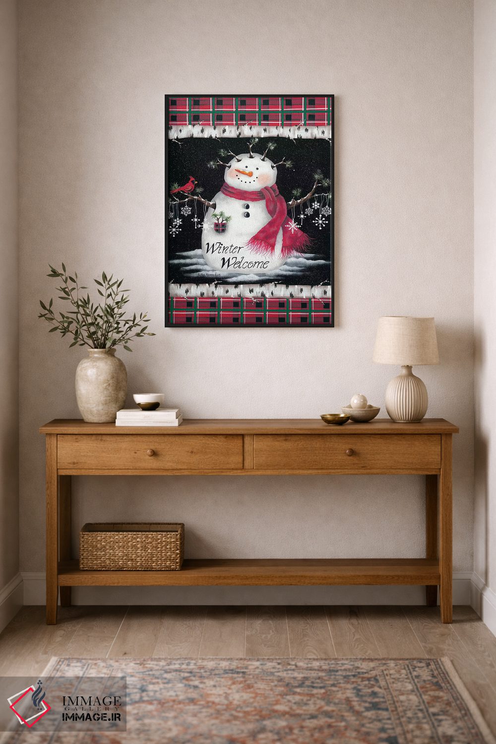 تابلو دکوراتیو خوش آمد زمستانی اثر لیزا کندی - D2B