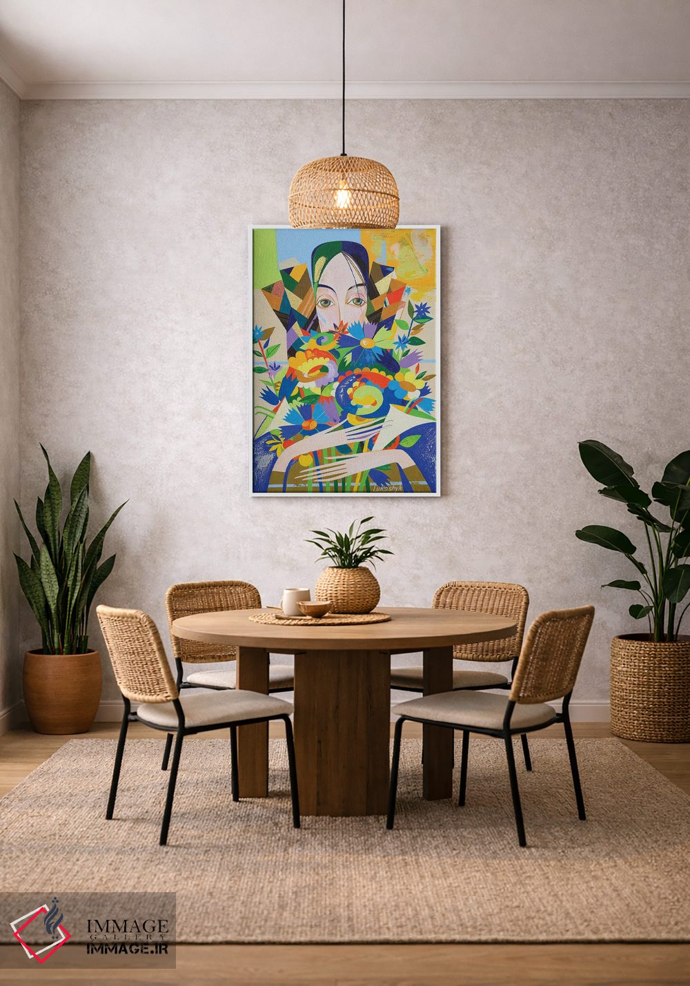 تابلو دکوراتیو گل هایی برای کلودیا اثر نلی لوکاشیک - D2W