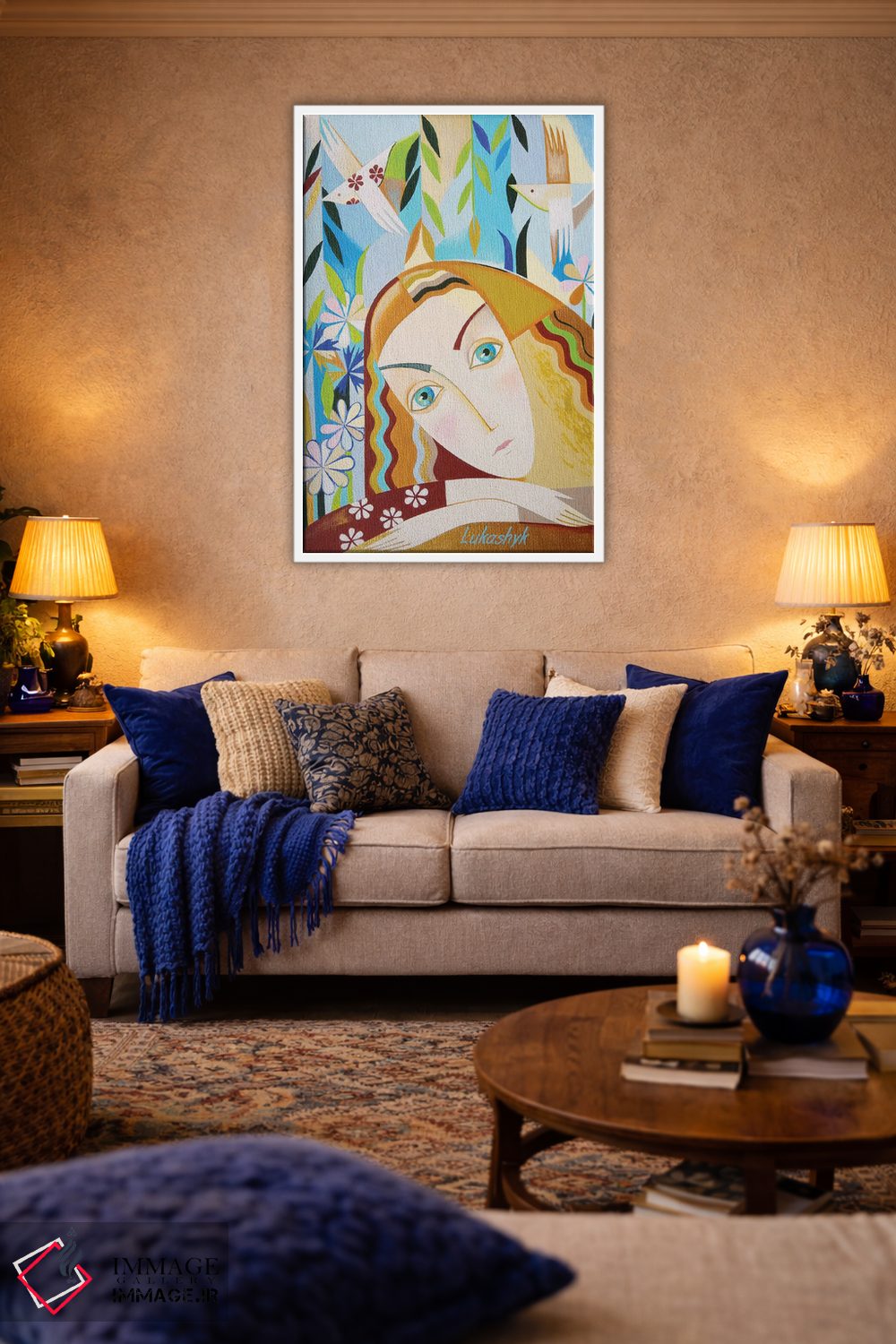 تابلو دکوراتیو آواز پرندگان اثر نلی لوکاشیک - D3W