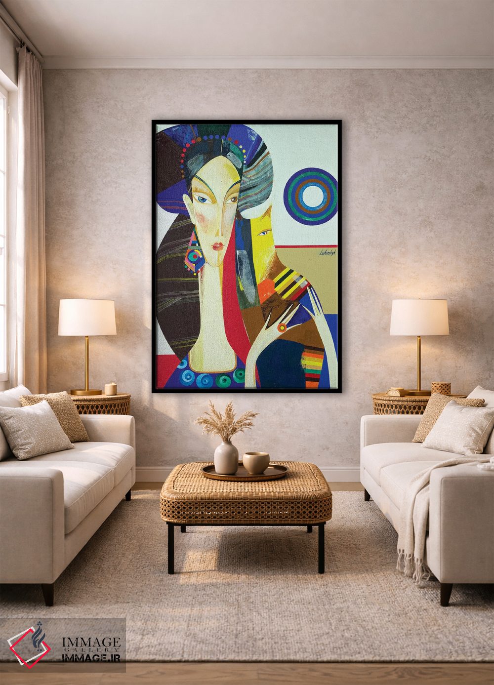 تابلو دکوراتیو فلورانس اثر نلی لوکاشیک - D2B