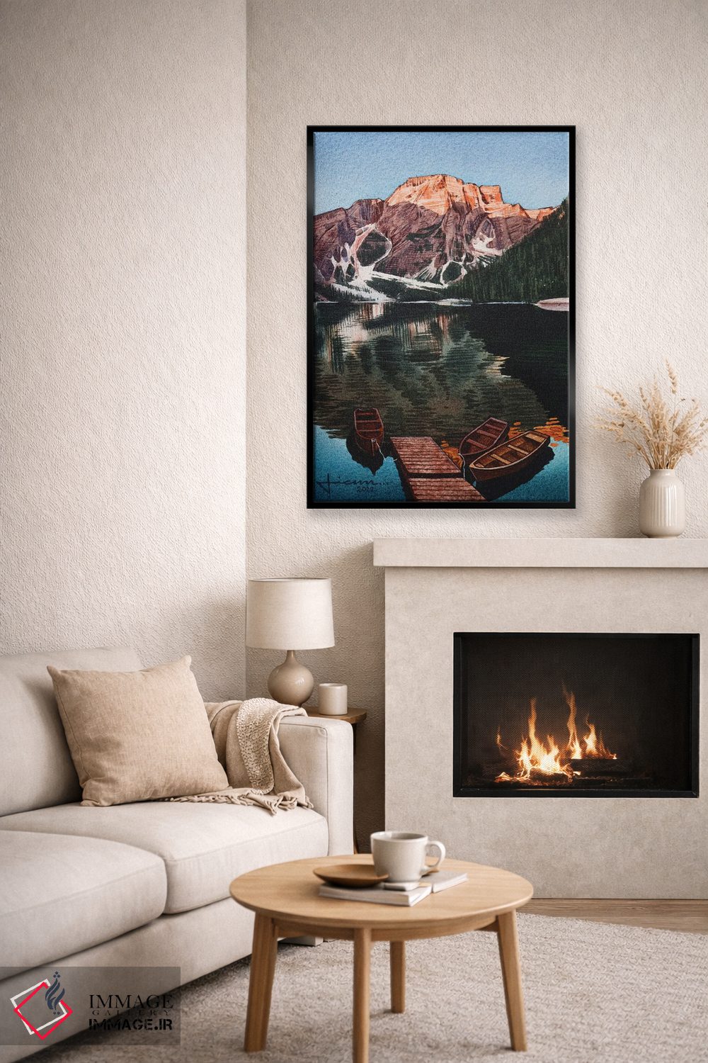 تابلو دکوراتیو تلالو اثر لیام کوموات - D6B