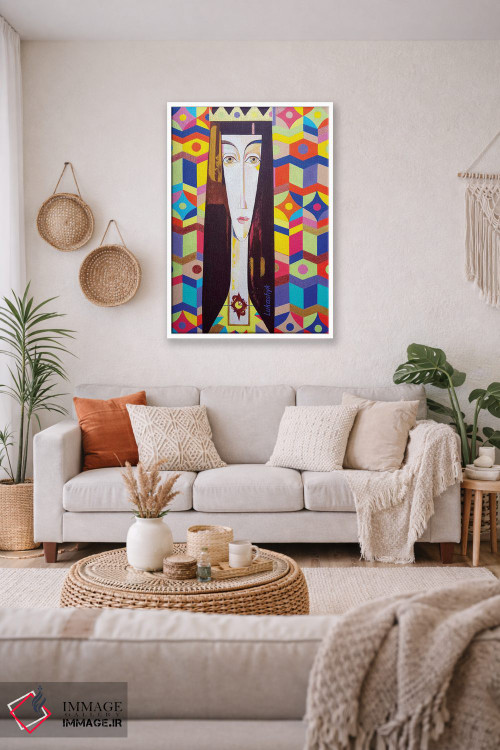 تابلو انتزاعی روگندا اثر نلی لوکاشیک - D1W