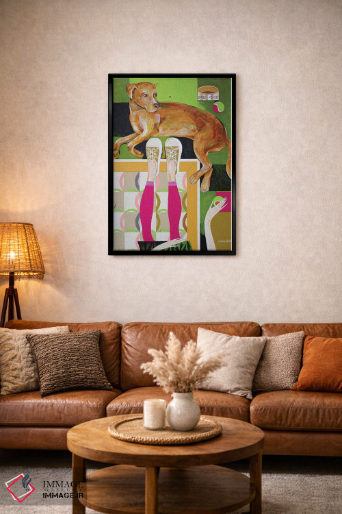 تابلو دکوراتیو پیشم بمان اثر نلی لوکاشیک - D3B