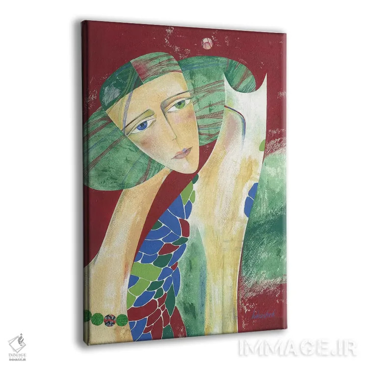 تابلو دکوراتیو مهره های ماه اثر نلی لوکاشیک - نمای پرسپکتیو محصول