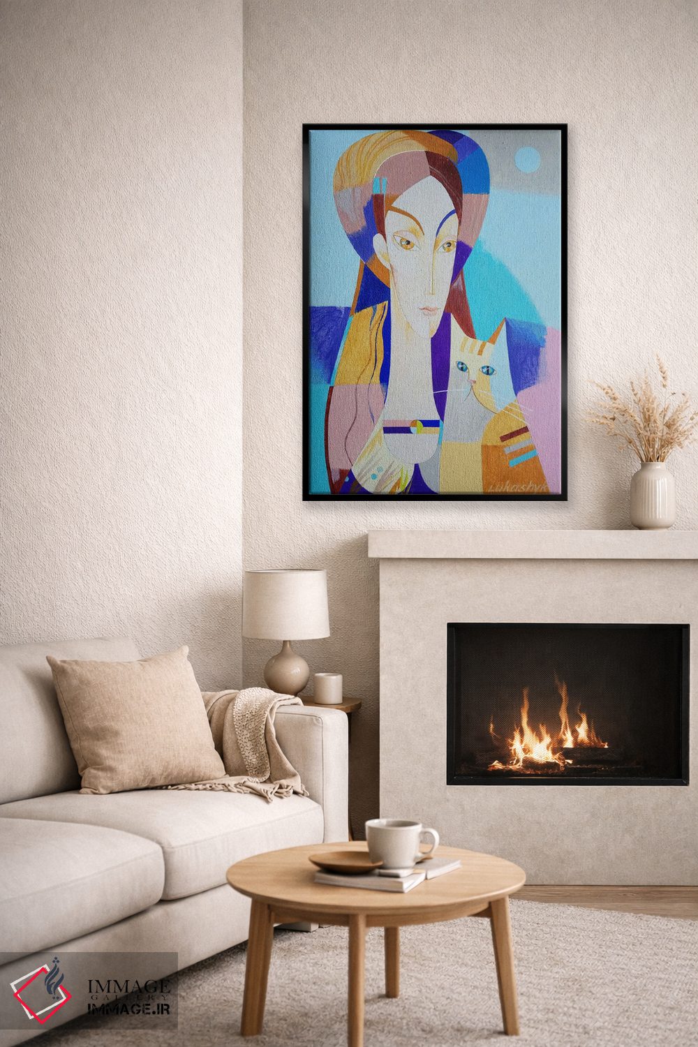 تابلو دکوراتیو در کنار تو اثر نلی لوکاشیک - D6B