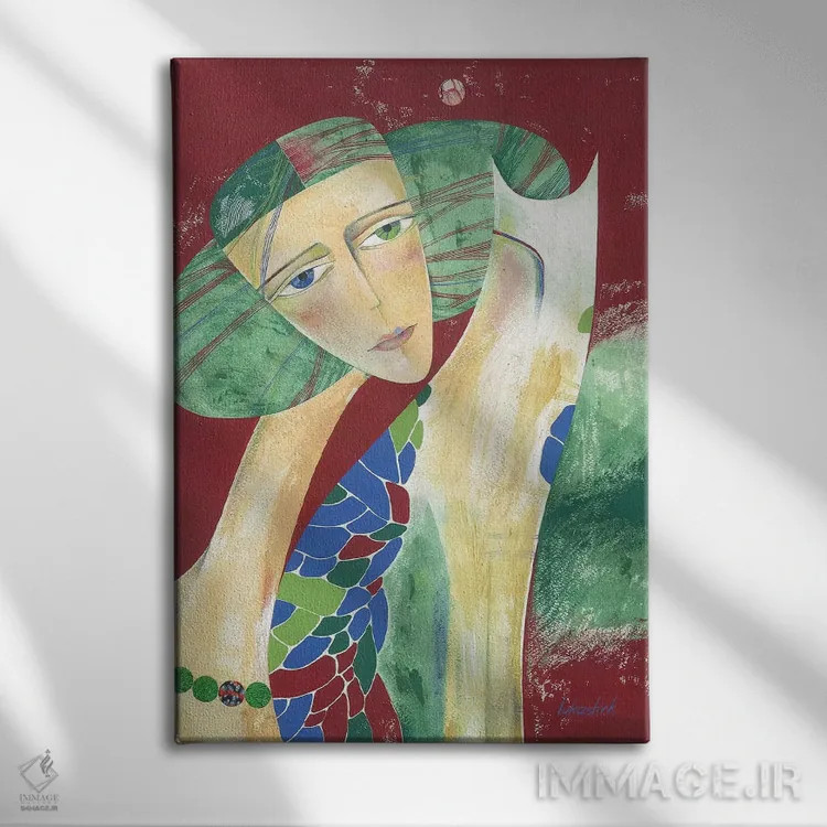 تابلو دکوراتیو مهره های ماه اثر نلی لوکاشیک - نمای روبهرو روی دیوار