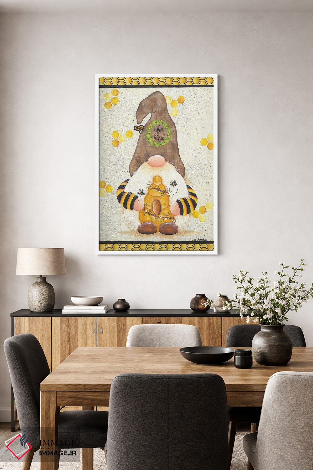 تابلو دکوراتیو مهربان باش اثر لیزا کندی - D4W