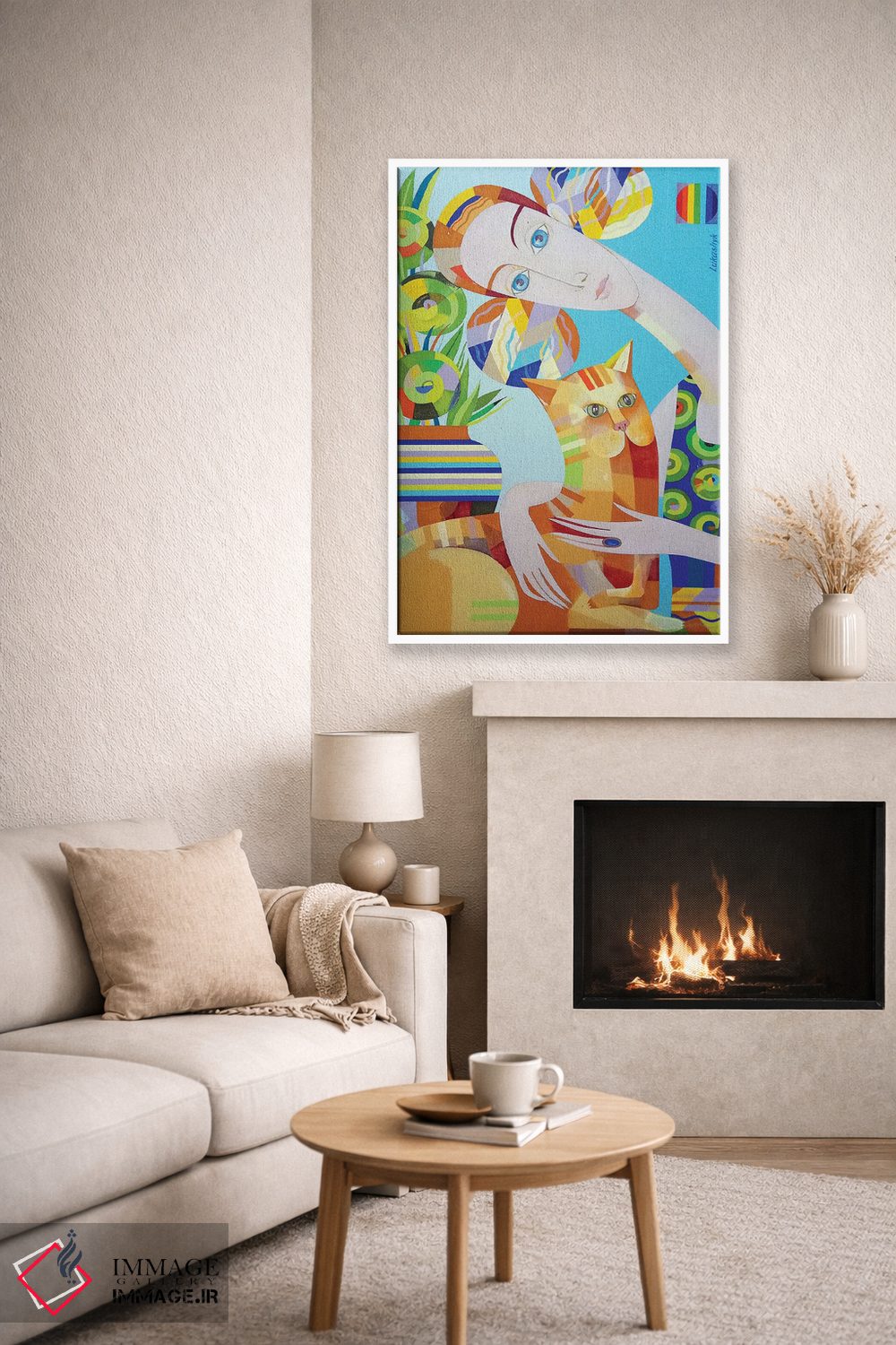 تابلو دکوراتیو دوستی واقعی اثر نلی لوکاشیک - D5W