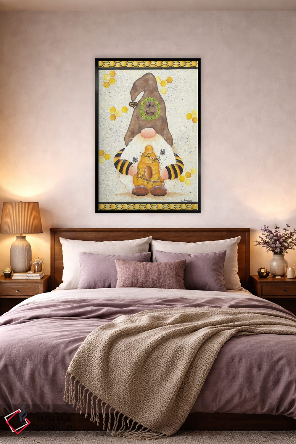 تابلو دکوراتیو مهربان باش اثر لیزا کندی - D5B