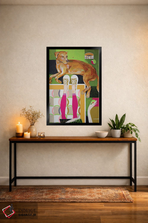 تابلو دکوراتیو پیشم بمان اثر نلی لوکاشیک - D5B