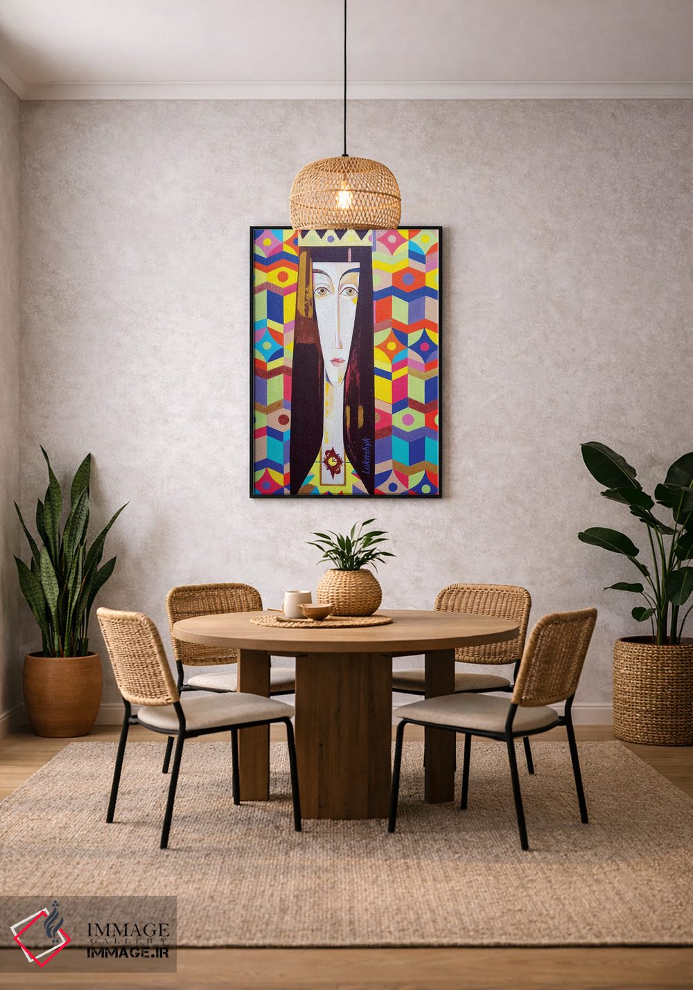 تابلو انتزاعی روگندا اثر نلی لوکاشیک - D4B