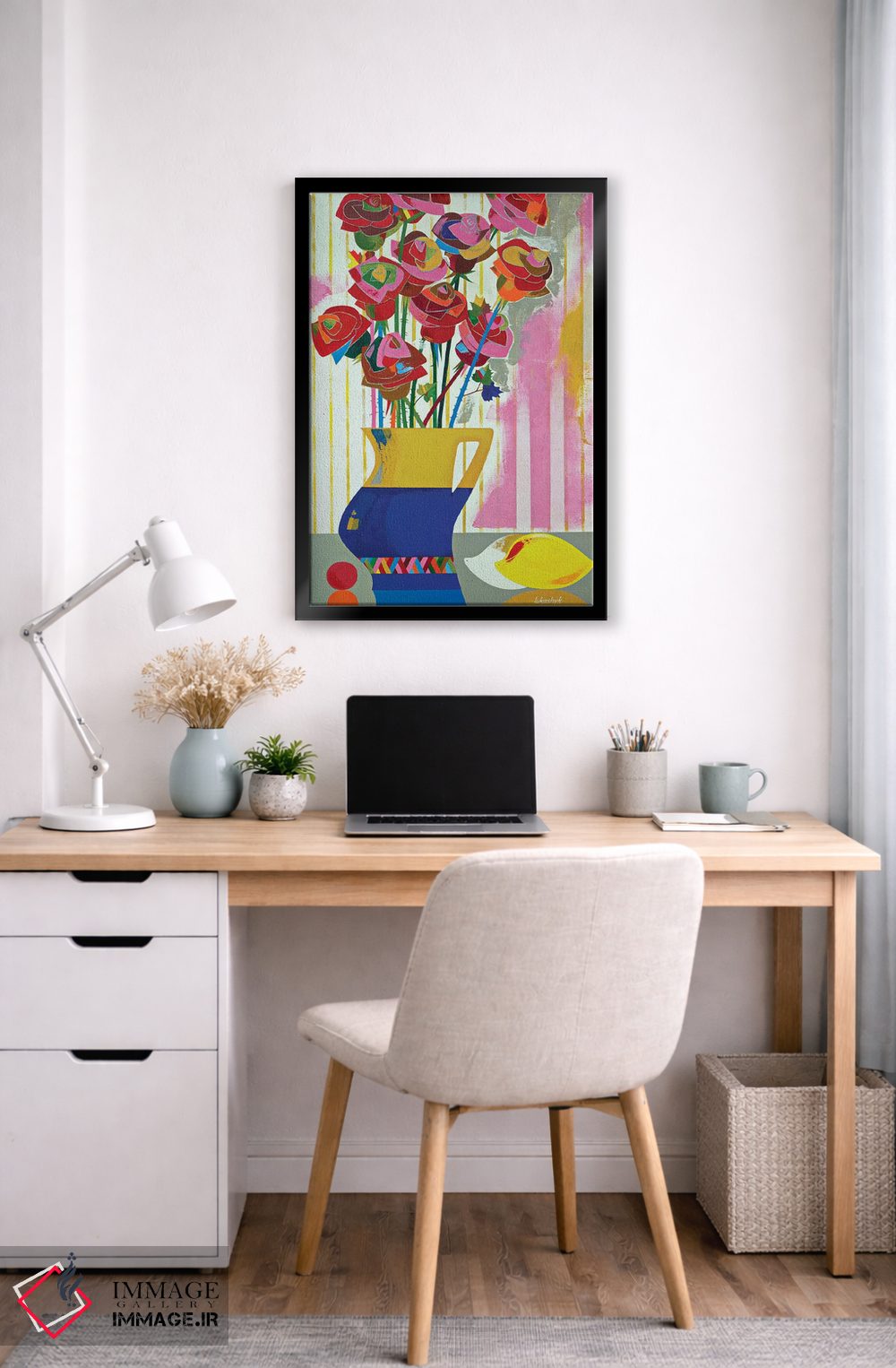 تابلو انتزاعی رزهای برزیلی اثر نلی لوکاشیک - D6B