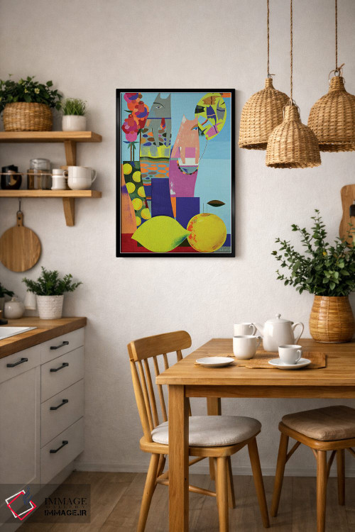 تابلو دکوراتیو خانواده اثر نلی لوکاشیک - D6B