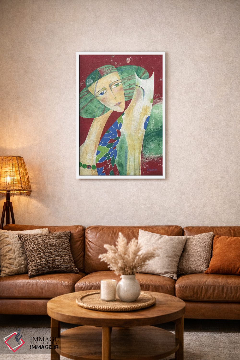 تابلو دکوراتیو مهره های ماه اثر نلی لوکاشیک - D1W