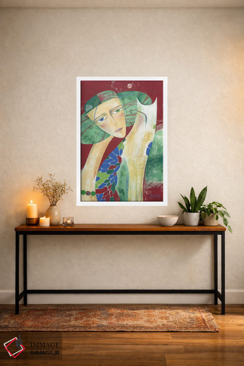 تابلو دکوراتیو مهره های ماه اثر نلی لوکاشیک - D5W