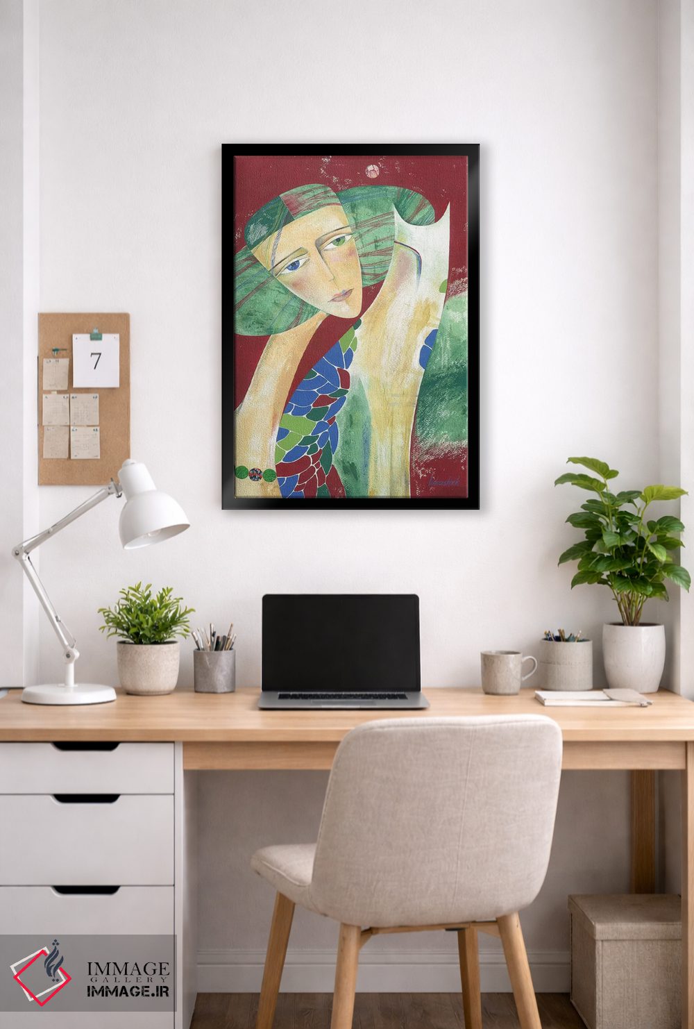 تابلو دکوراتیو مهره های ماه اثر نلی لوکاشیک - D6B