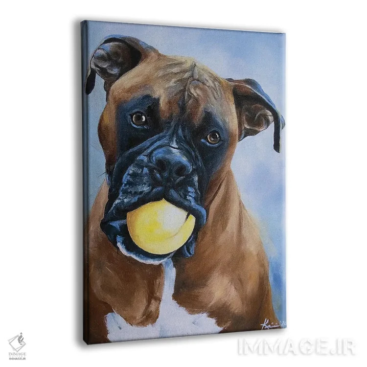 تابلو دکوراتیو باکسر اثر لینزی کیوی - نمای پرسپکتیو محصول