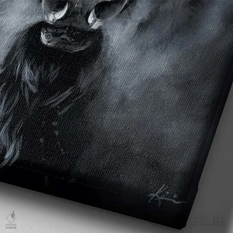 تابلو دکوراتیو شبح دشت ها اثر لینزی کیوی - نمای نزدیک بافت بوم