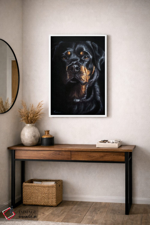 تابلو دکوراتیو روتوایلر اثر لینزی کیوی - D3W