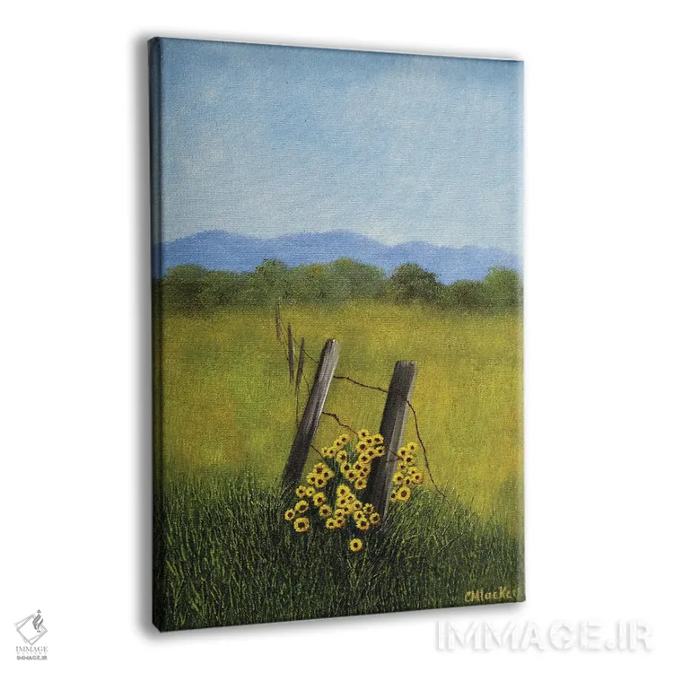 تابلو دکوراتیو ردیف حصار اثر شریل میلر لکی - نمای پرسپکتیو محصول