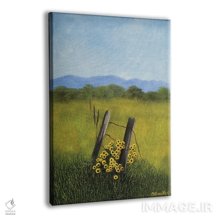 تابلو دکوراتیو ردیف حصار اثر شریل میلر لکی - نمای پرسپکتیو محصول