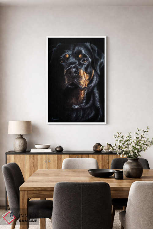 تابلو دکوراتیو روتوایلر اثر لینزی کیوی - D4W