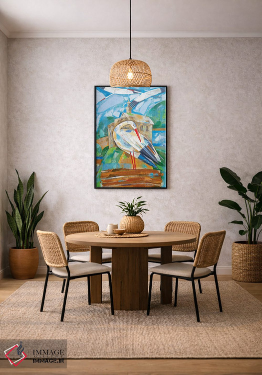 تابلو انتزاعی لک لک ها اثر نلی لوکاشیک - D3B