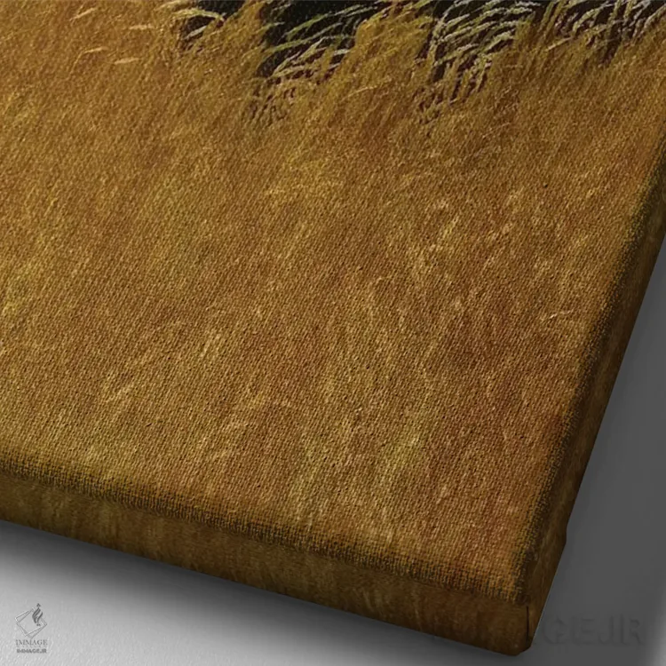 تابلو دکوراتیو نوزاد اثر شریل میلر لکی - نمای نزدیک بافت بوم