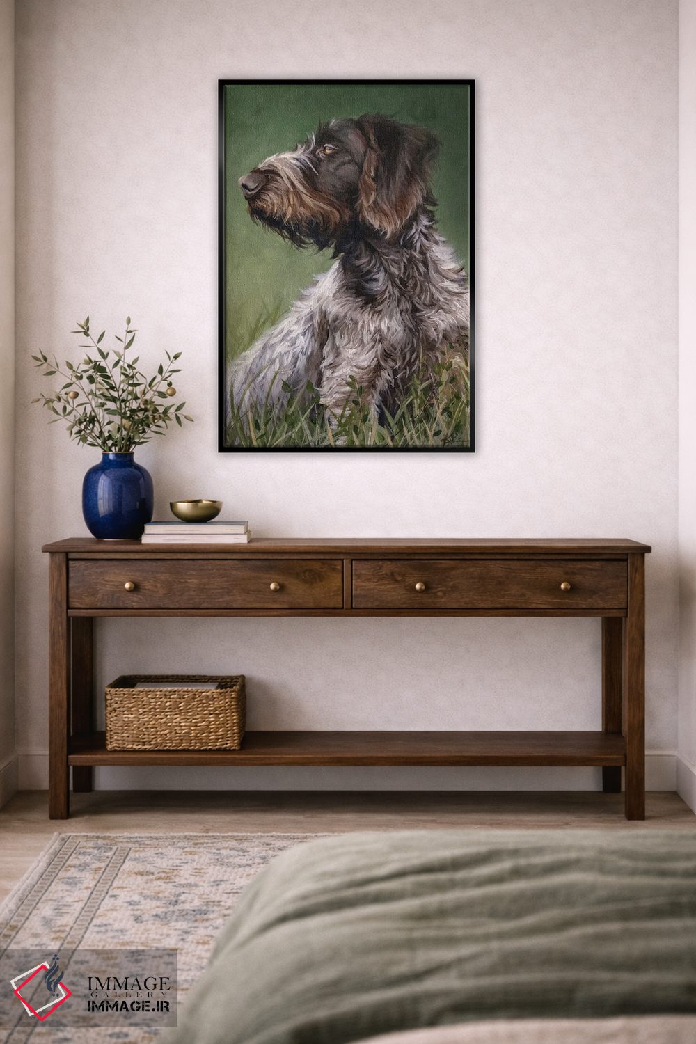 تابلو دکوراتیو پوینتر مو سیمی آلمانی اثر لینزی کیوی - D5B