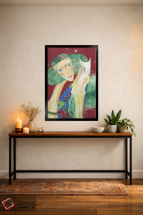 تابلو دکوراتیو مهره های ماه اثر نلی لوکاشیک - D4B