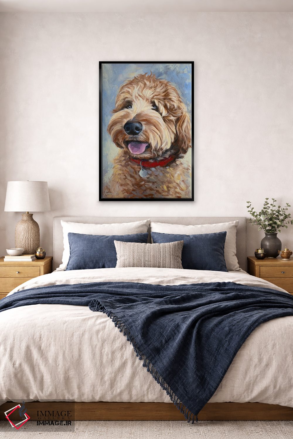 تابلو دکوراتیو گلدندودل اثر لینزی کیوی - D5B