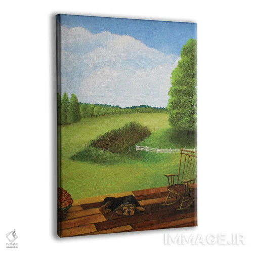 تابلو دکوراتیو نمای ایوان پشتی اثر شریل میلر لکی - نمای پرسپکتیو محصول